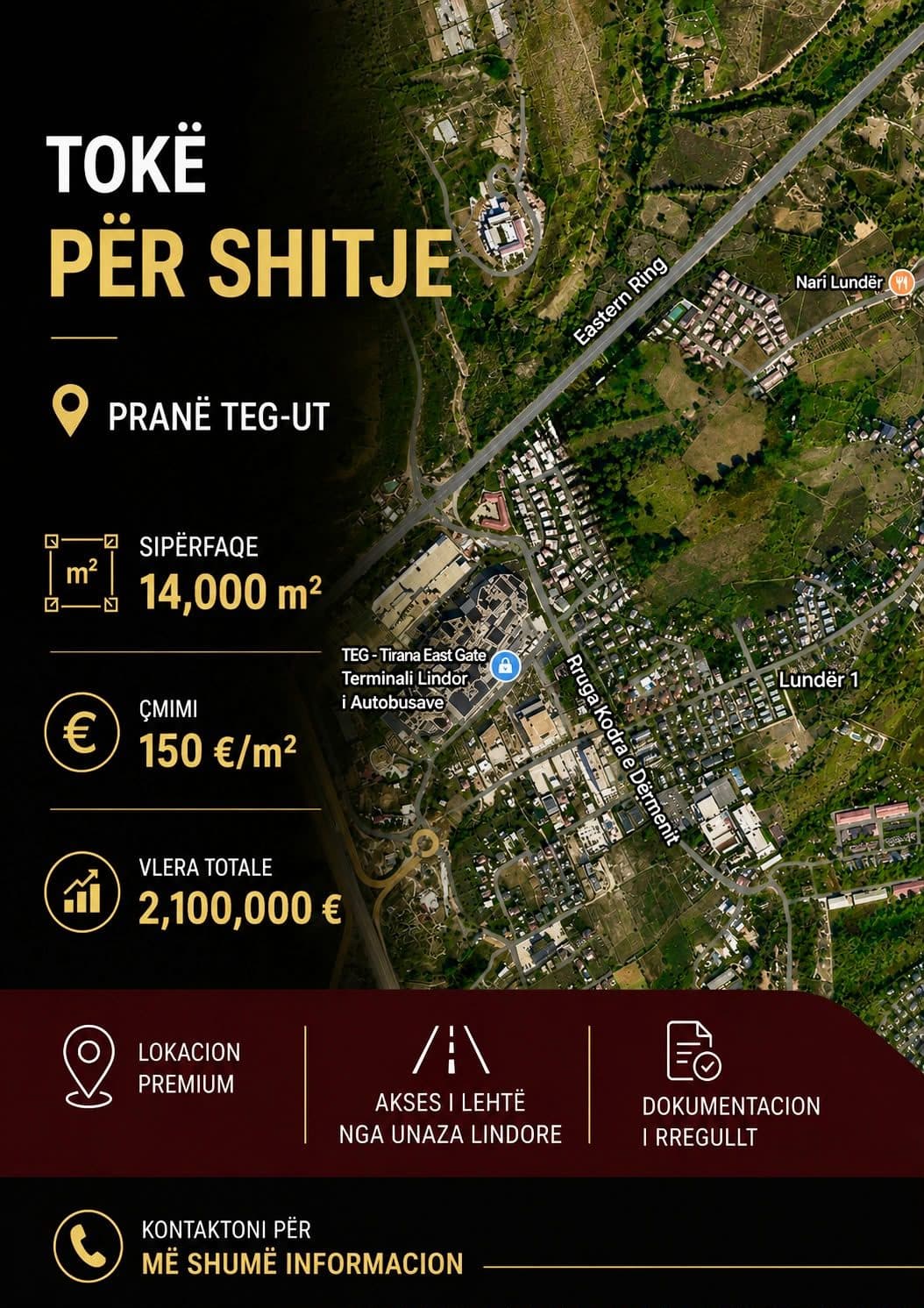 TOKE PER SHITJE PRANE TEG