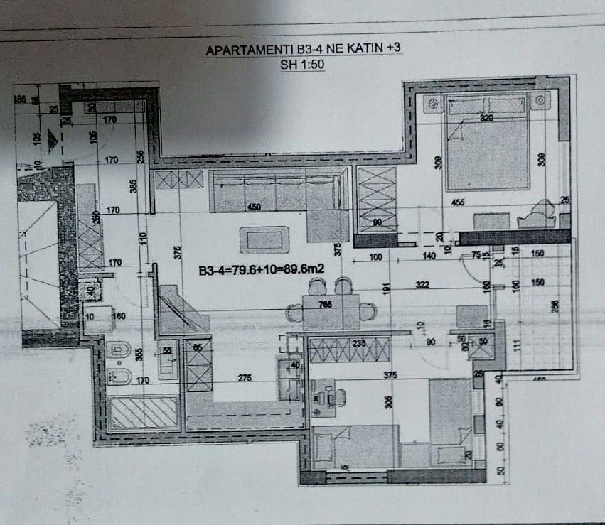 Apartament 2+1 për Qira 📍 Donika Center 4