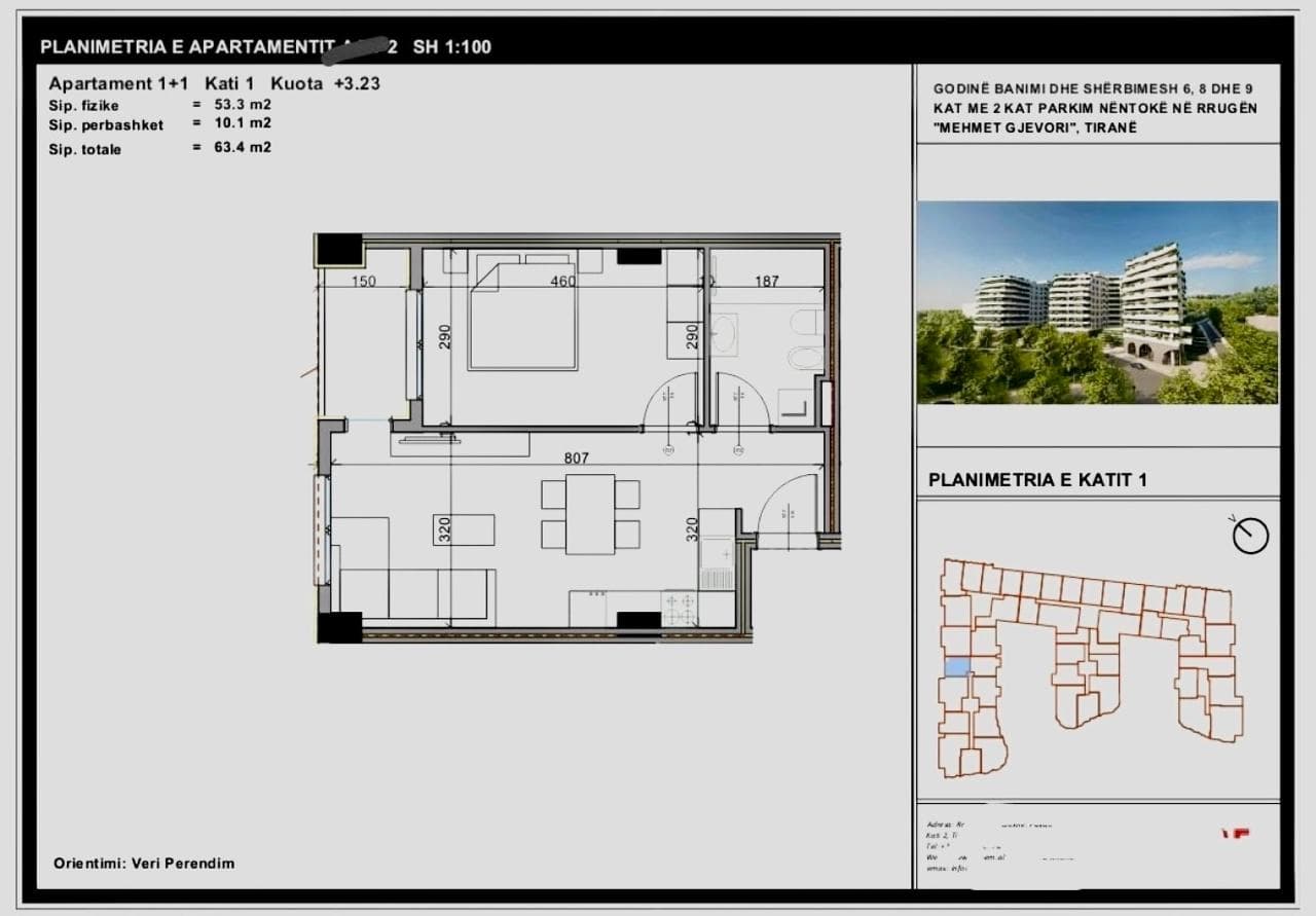 Apartament 1+1 për Shitje 📍 Aluna 1 3