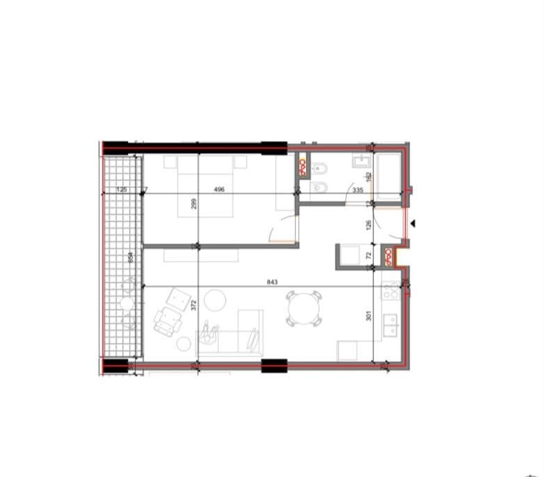 Apartament 1+1 për Shitje 2