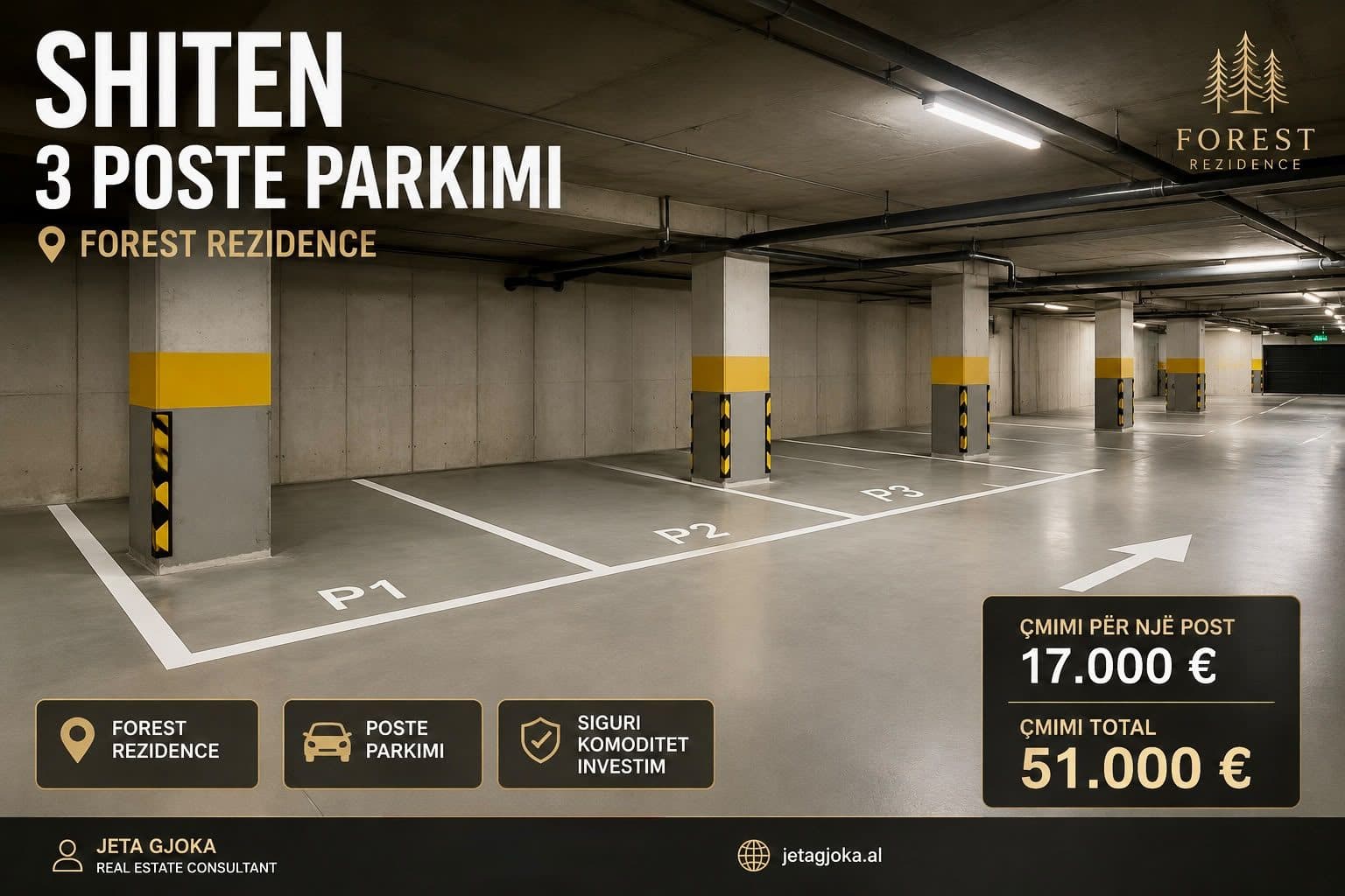 🚗 Shiten 3 Poste Parkimi | Forest Residence 1