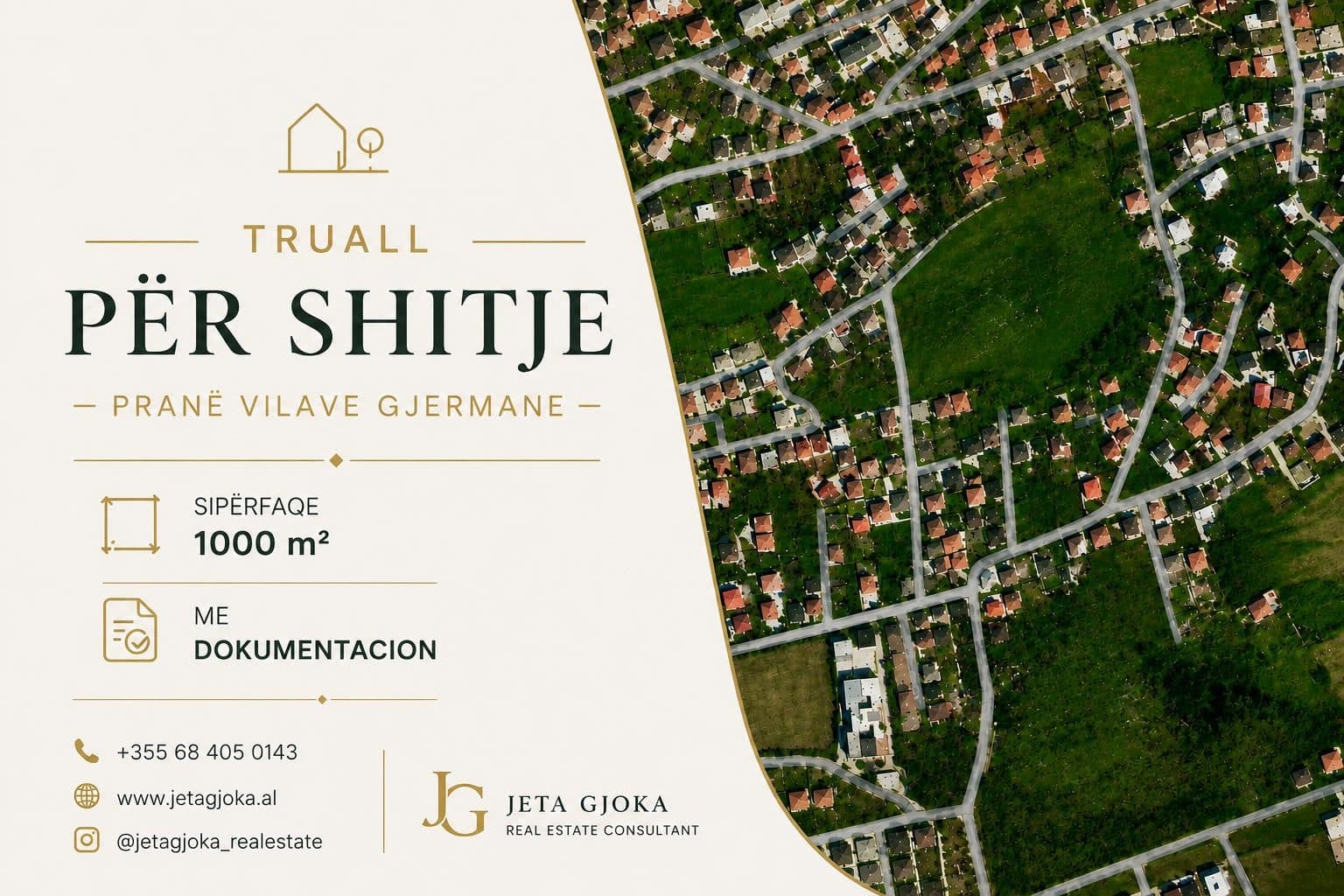 Truall për Shitje – Pranë Vilave Gjermane
