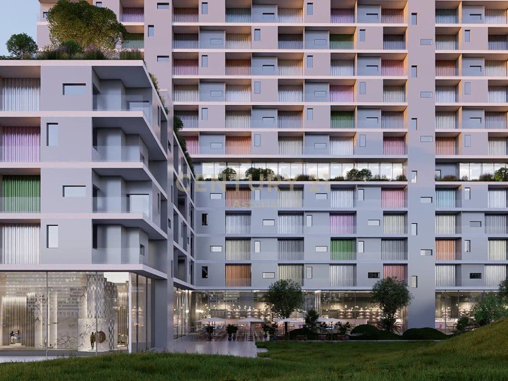 OKAZION! Shitet apartament 1+1 pas Casa Italia, Moa Residence. 1100 euro/m2 3