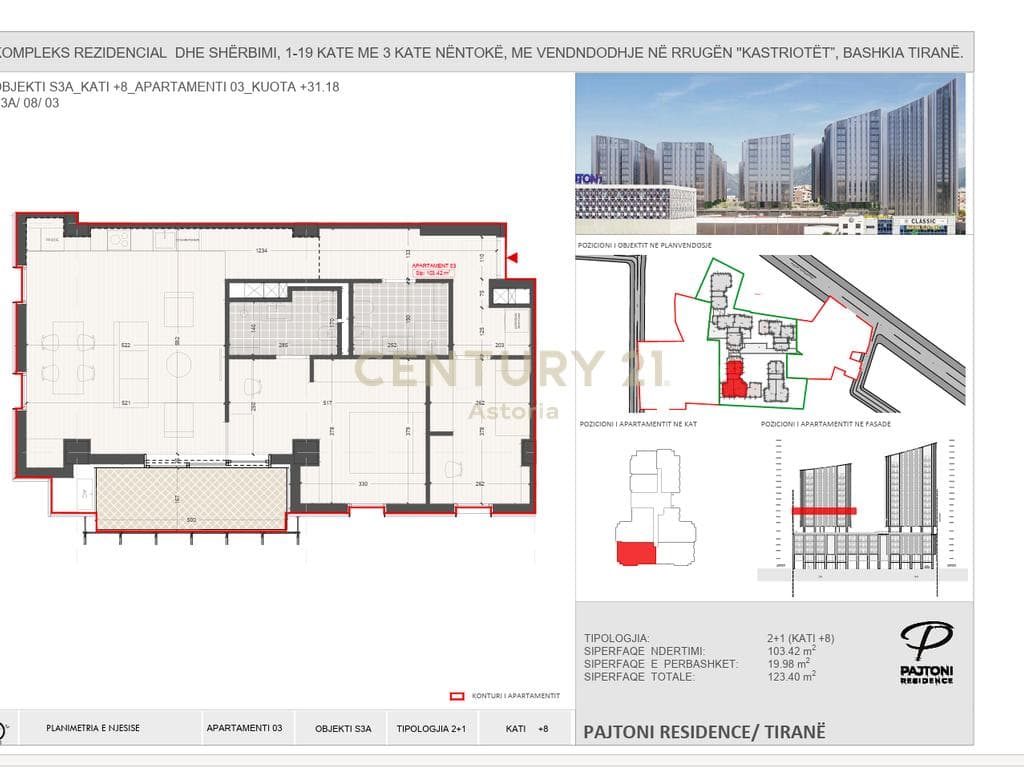 PAGUAJ ME KESTE. APARTAMENT 2+1 TE PAJTONI RESIDENCE. 4