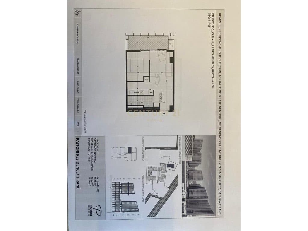 Apartament 1+1 për Shitje në Pajtoni Residence 4