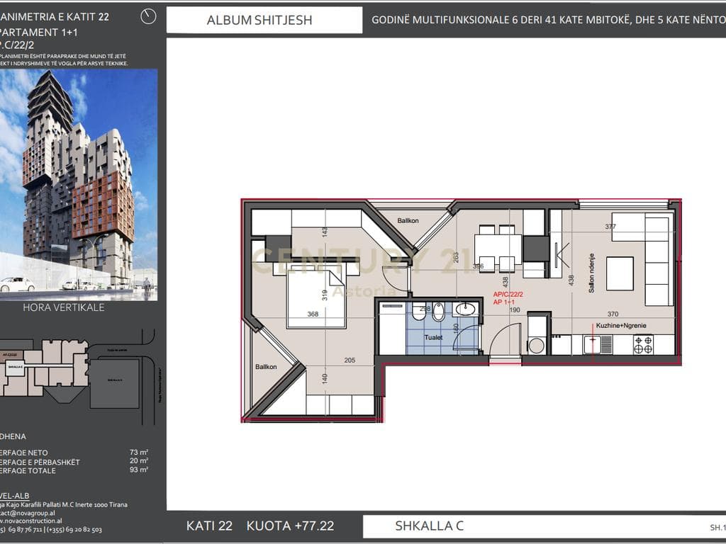 Apartment 1+1 for sale in the Hora Vertikale residence. 3