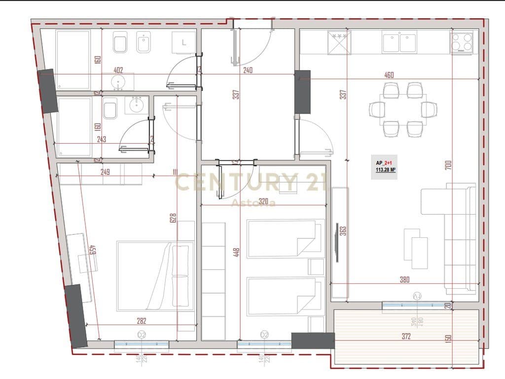 Shitet apartament 2+1+2 përballë Universitetit Bujqësor, Arborea Residence! 4