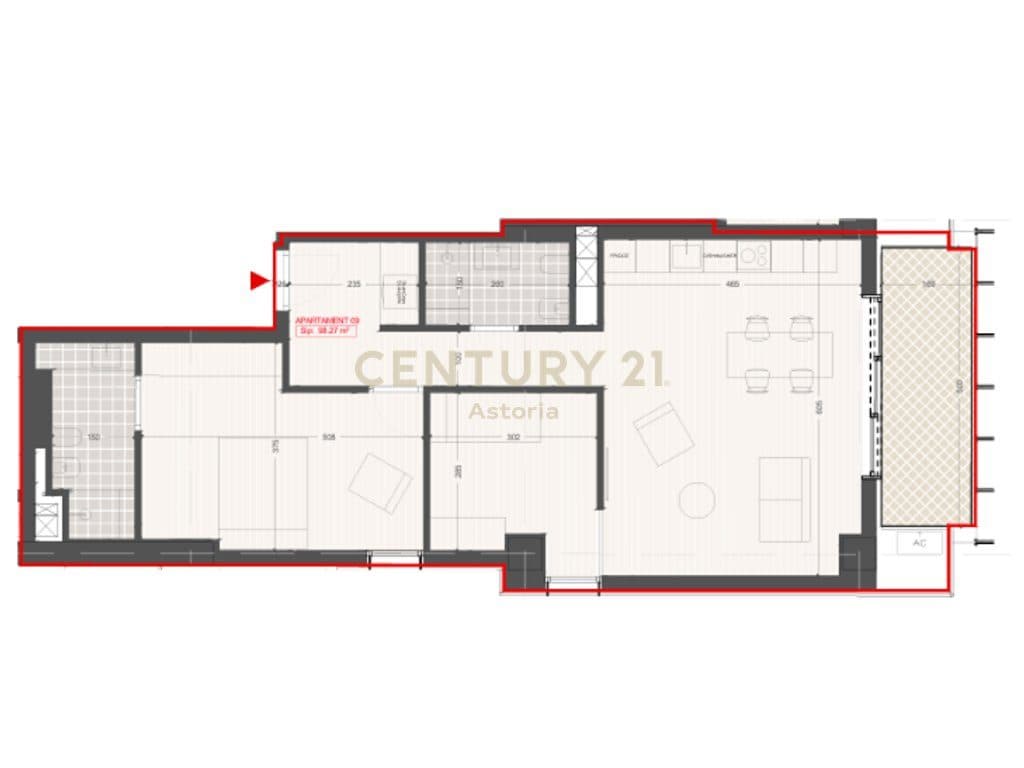 Apartament 2+1+2 për Shitje në Pajtoni Residence 4