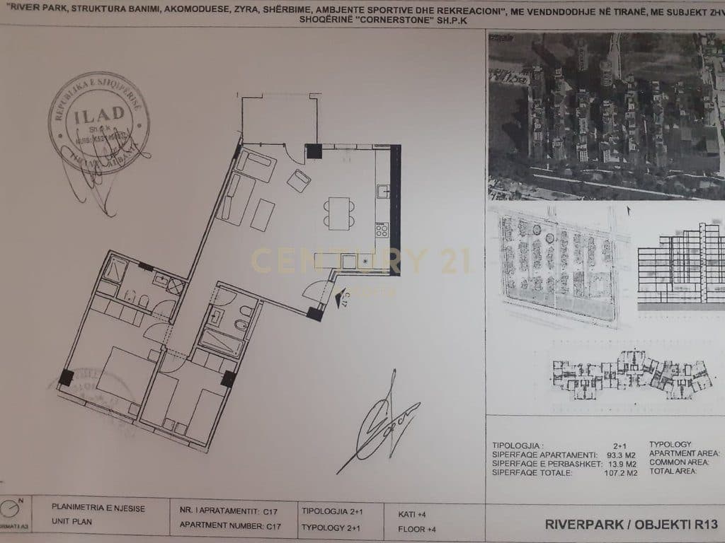 Shitet apartament 2+1+2, River Park Residence 4