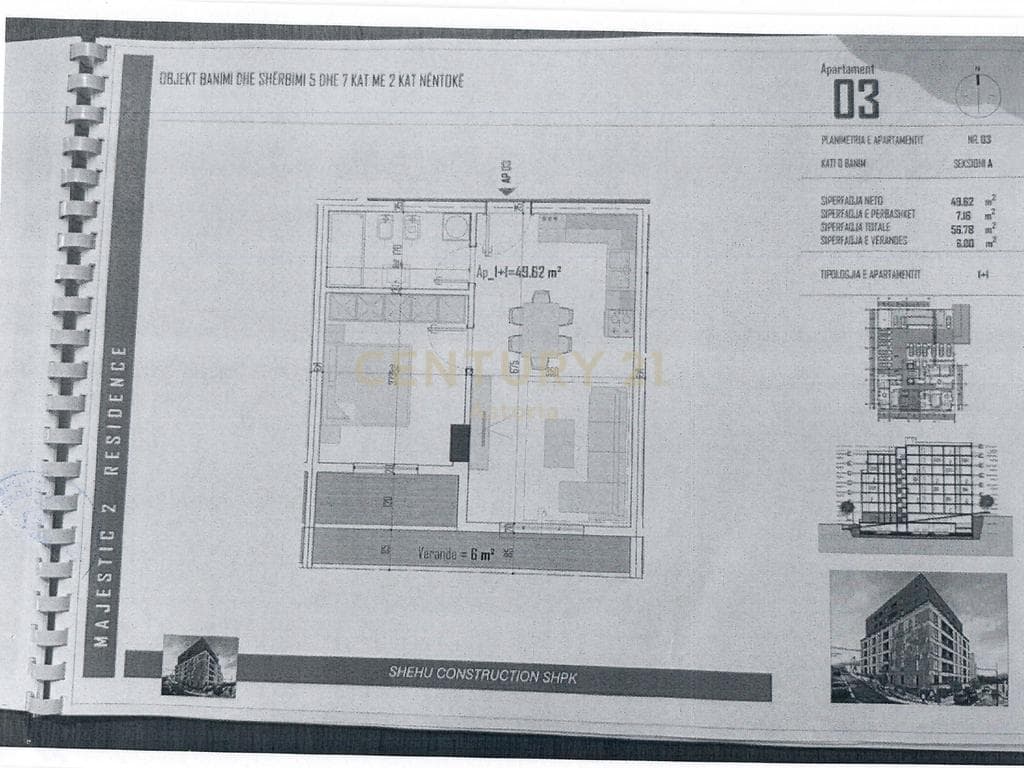 SHESIM APARTAMENT 1+1TEK MAJESTIC 2 RESIDENCE, PASKUQAN 3