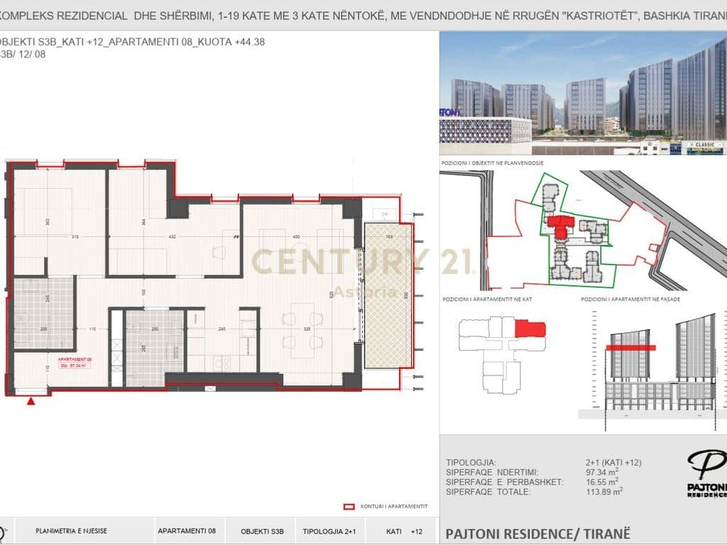 APARTAMENT 2+1 PER SHITJE NE "PAJTONI REZIDENCE", TIRANE 4
