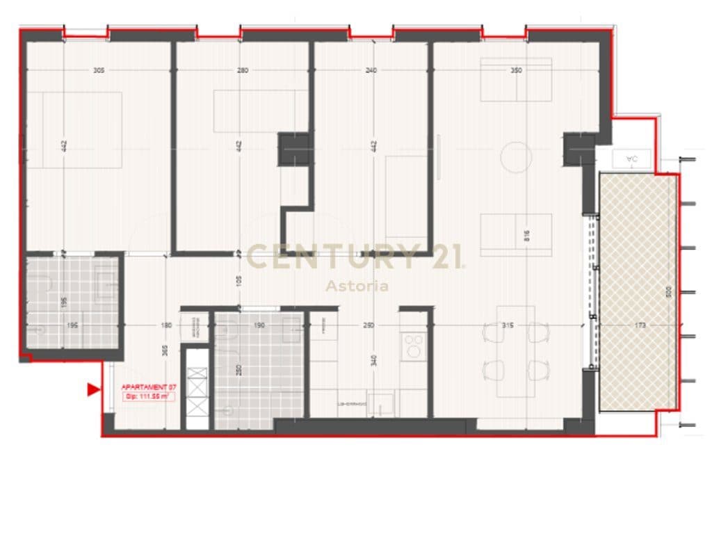 Apartament 3+1+2 për Shitje në Pajtoni Residence 4