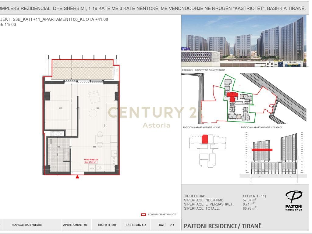 Apartament 1+1 për Shitje në Pajtoni Residence, Tirane 2
