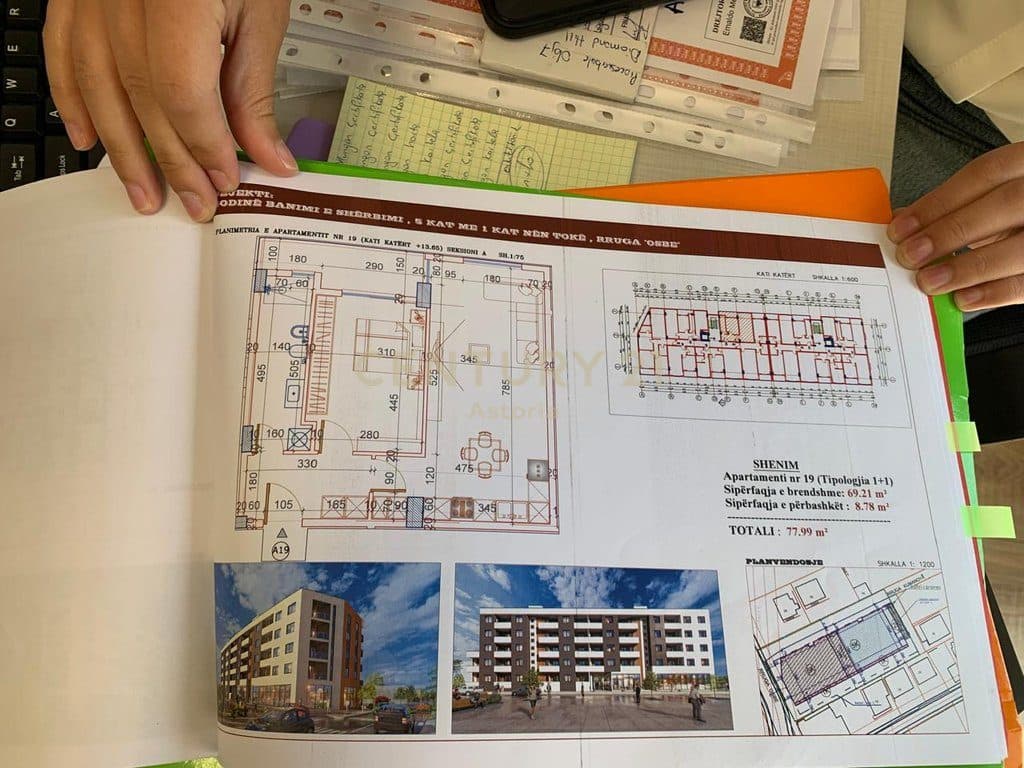 Apartment 1+1 for Sale in Family Residence 2, Kamëz (Institute) 2