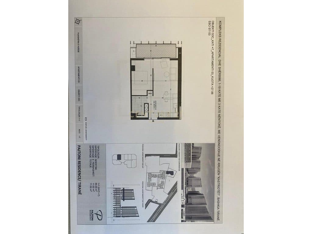 Apartament 1+1 për Shitje në Pajtoni Residence 4