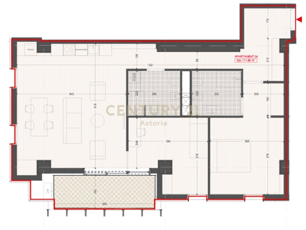 Apartament 2+1+2 për Shitje në Pajtoni Residence 4