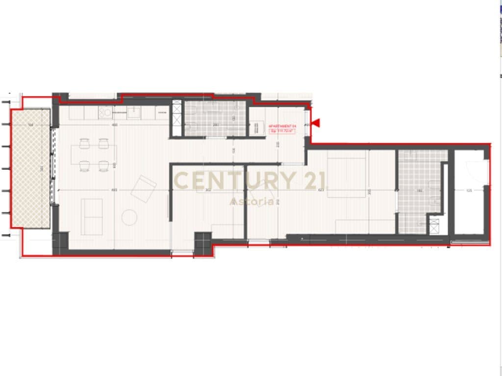 Apartament 2+1+2 për Shitje në Pajtoni Residence 4