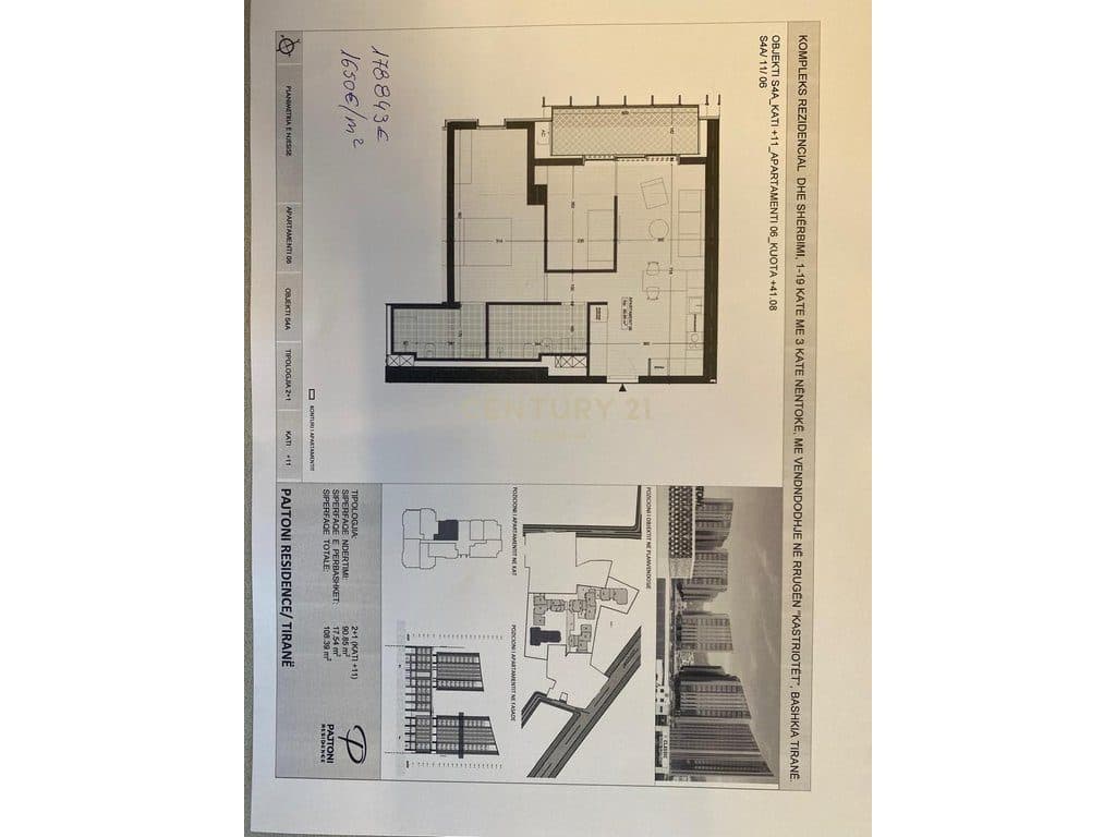 Apartament 2+1+2 për Shitje në Pajtoni Residence 4