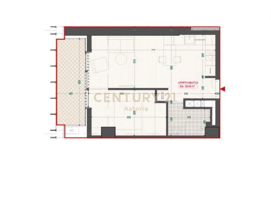Apartment 1+1 for Sale at Pajtoni Residence 4