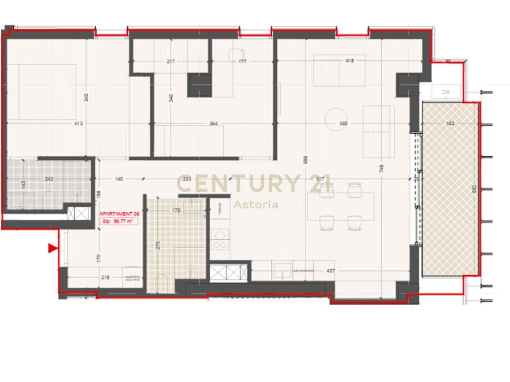 Apartament 2+1+2 për Shitje në Pajtoni Residence 4