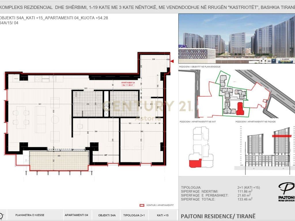 APARTAMENT 2+1 PER SHITJE NE "PAJTONI REZIDENCE", TIRANE 4