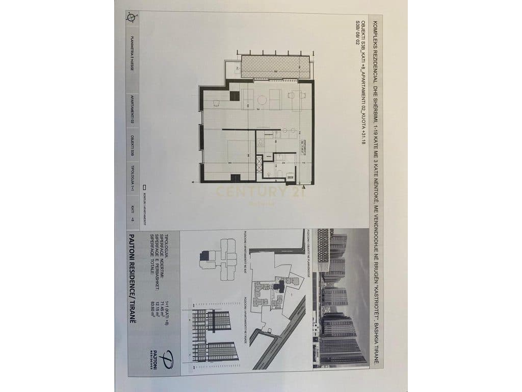 Apartament 1+1 për Shitje në Pajtoni Residence 4