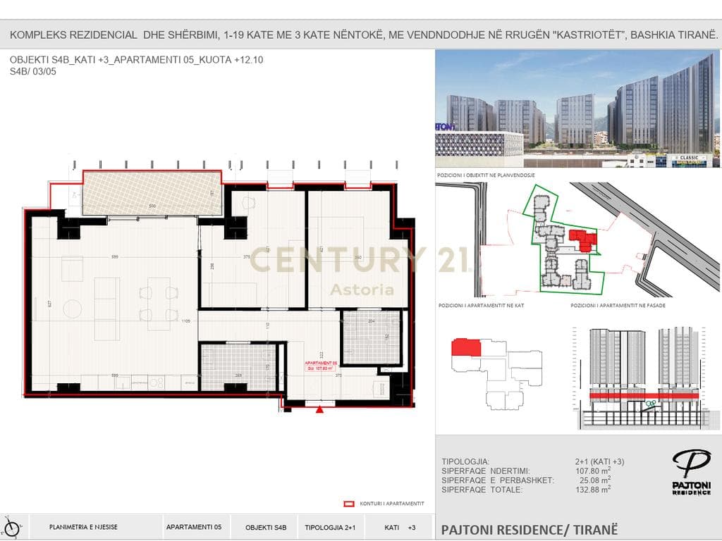 PAGUAJ ME KESTE. APARTAMENT 2+1 TE PAJTONI RESIDENCE. 4