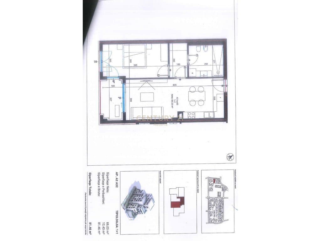 SHITET APARTAMENT 1+1 NE DHERMI, TE SQUARE VILLAGE! 3