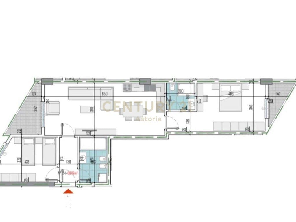 APARTMENT 2+1+2 FOR SALE IN PASKUQAN 4