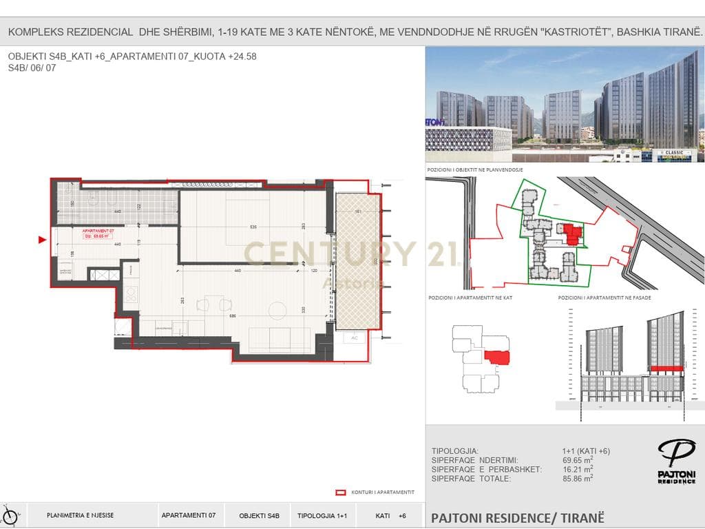 PAGUAJ ME KESTE. APARTAMENT 1+1 TE PAJTONI RESIDENCE. 4