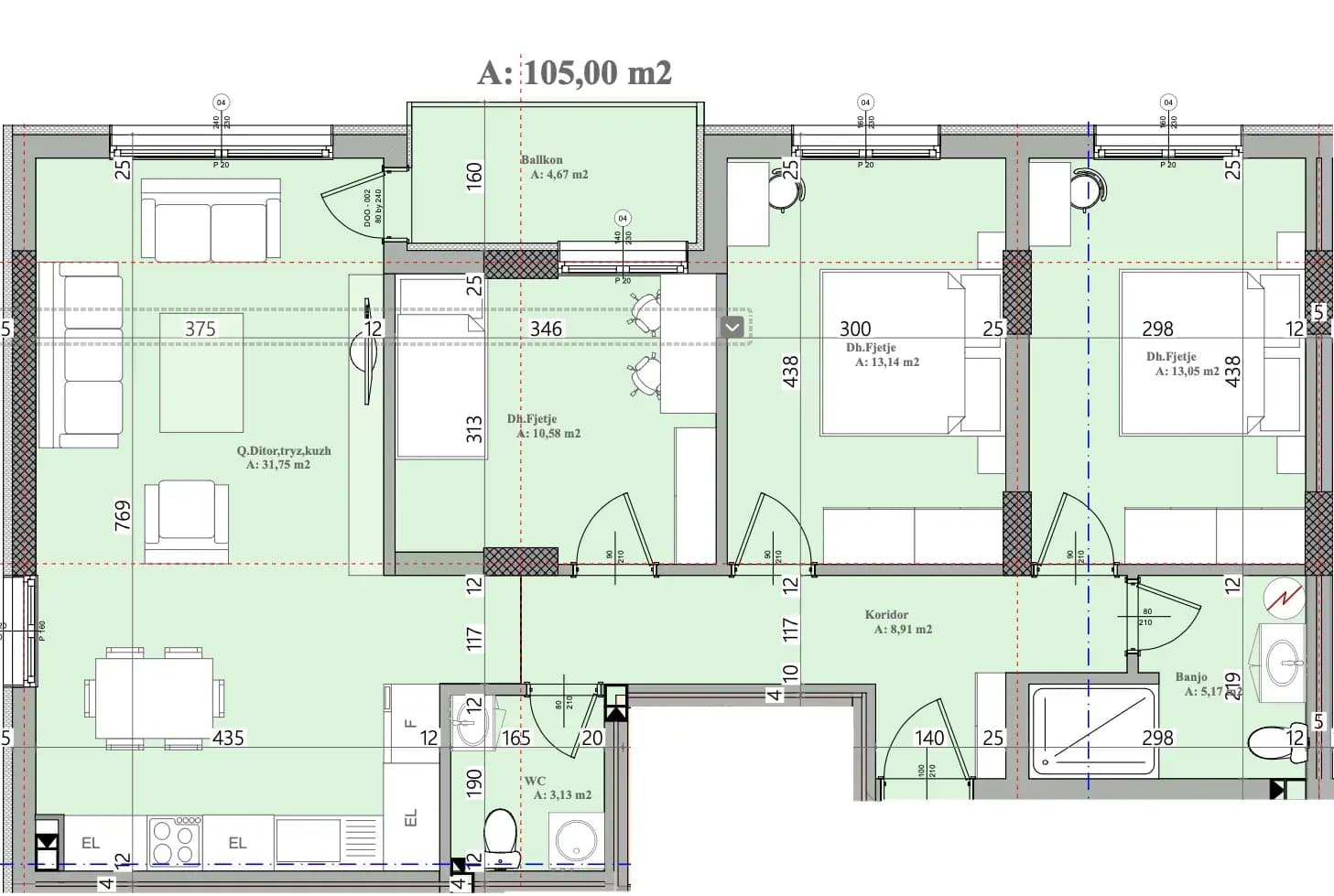 Apartament • 105m2