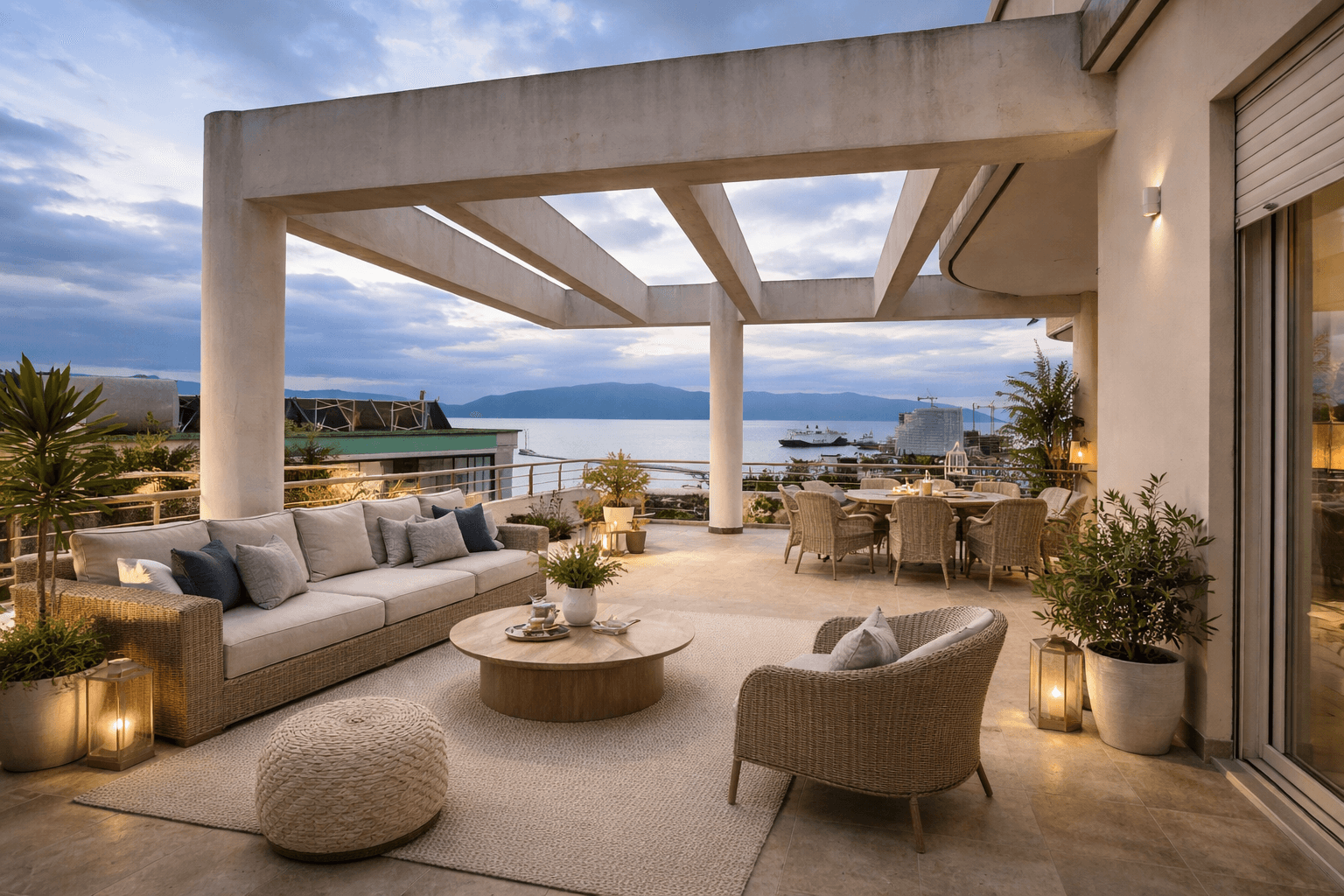 Penthouse Ekskluziv për Shitje në Lungomare, Vlorë | 191 m² | Pamje e Plotë Deti