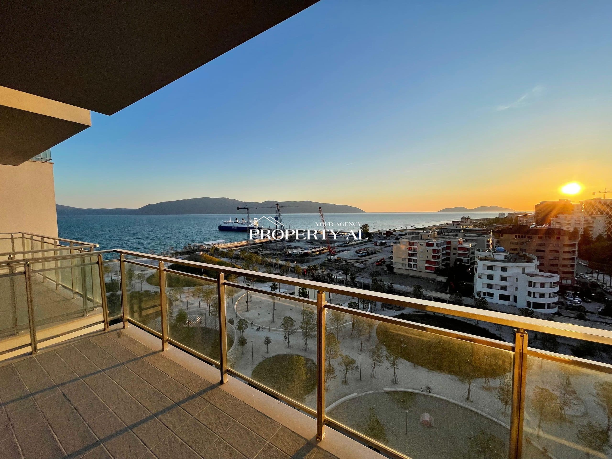 Apartament 1+1 me Pamje Deti me Qira Afatgjatë – Vlore