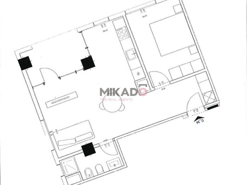 Apartament 1+1 në Shitje – Astir (River Park Residence) ! 2