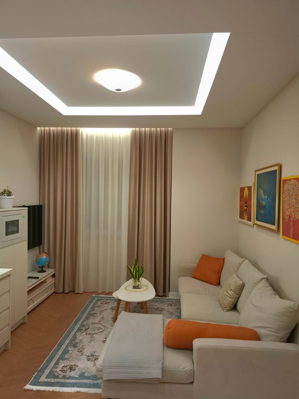 Jepet me Qira Apartament 2+1 tek Rruga Peti, Liqeni i Thate!