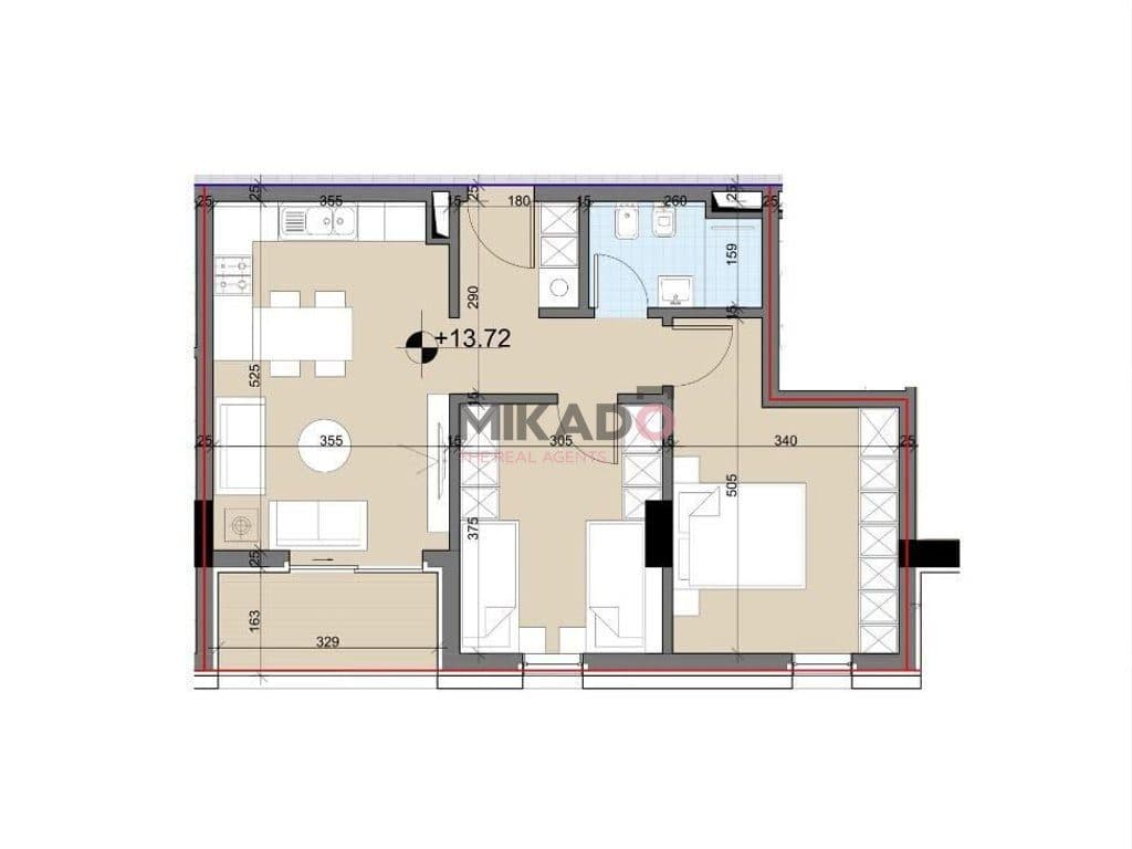 🏡 APARTAMENT PËR SHITJE 1+1 – UNIVERS CITY