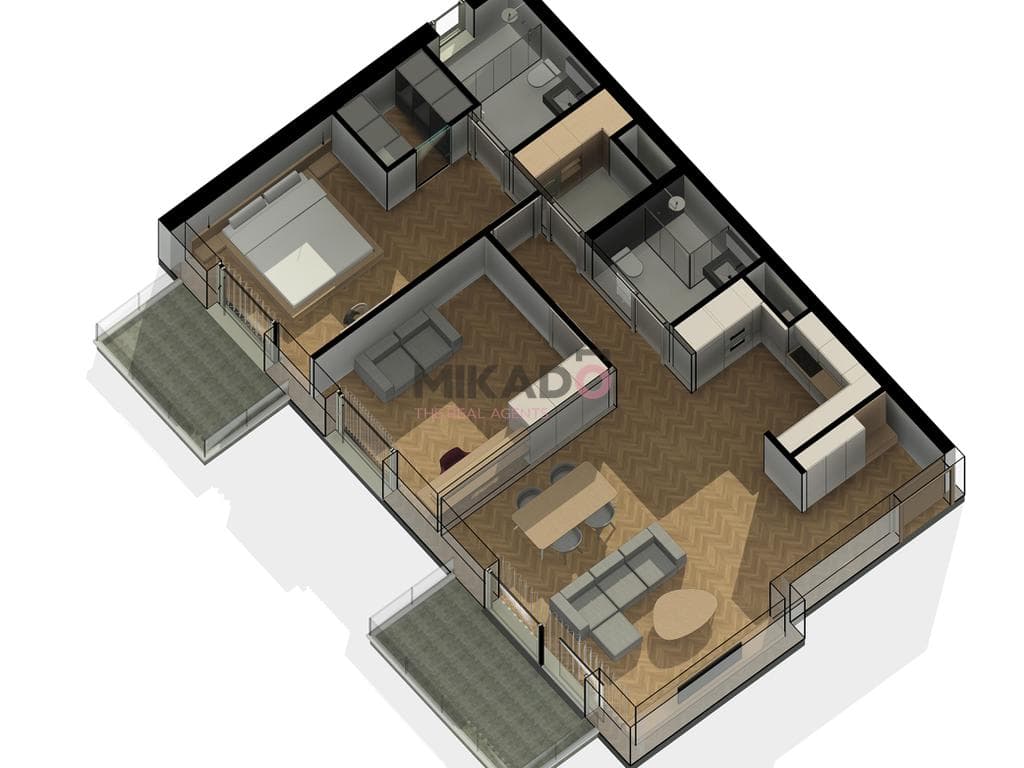 Apartament 2+1+2 me Post Parkimi - Kompleksi Delijorgji!
