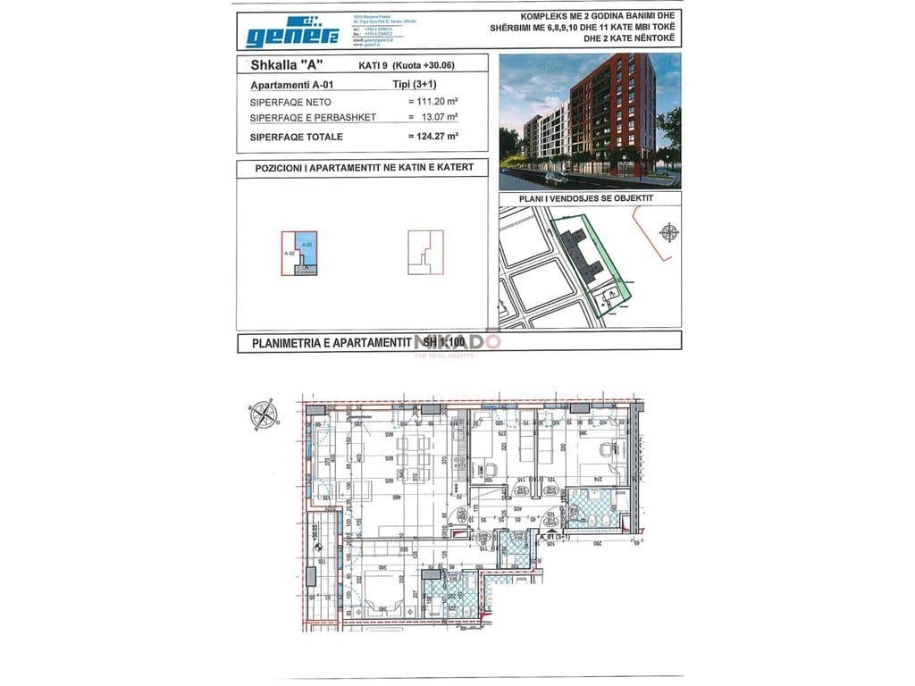 Apartament 3+1+2 per shitje tek Kompleksi Orbital 2, Gener 2 1