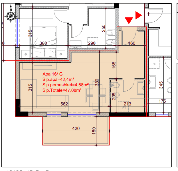 SHITET APARTAMENT 1+1 NE RESIDENCEN DIPLOMATI, VLORE! DISPONOJME TIPOLOGJI TE NDRYSHME APARTAMENTESH! 2