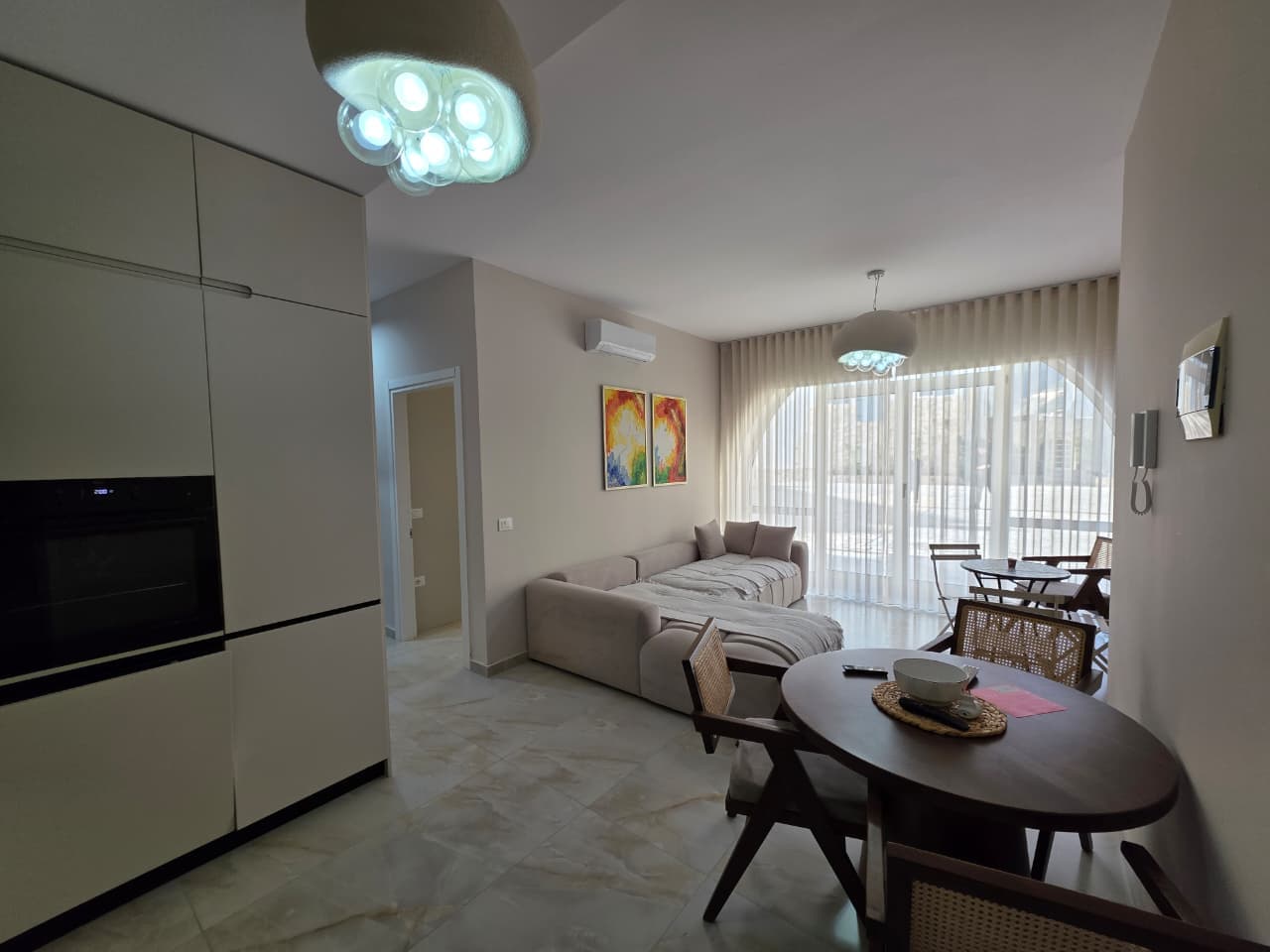 Shitet Apartament 1+1 ne Santorini Residence, Drymades Dhermi 2