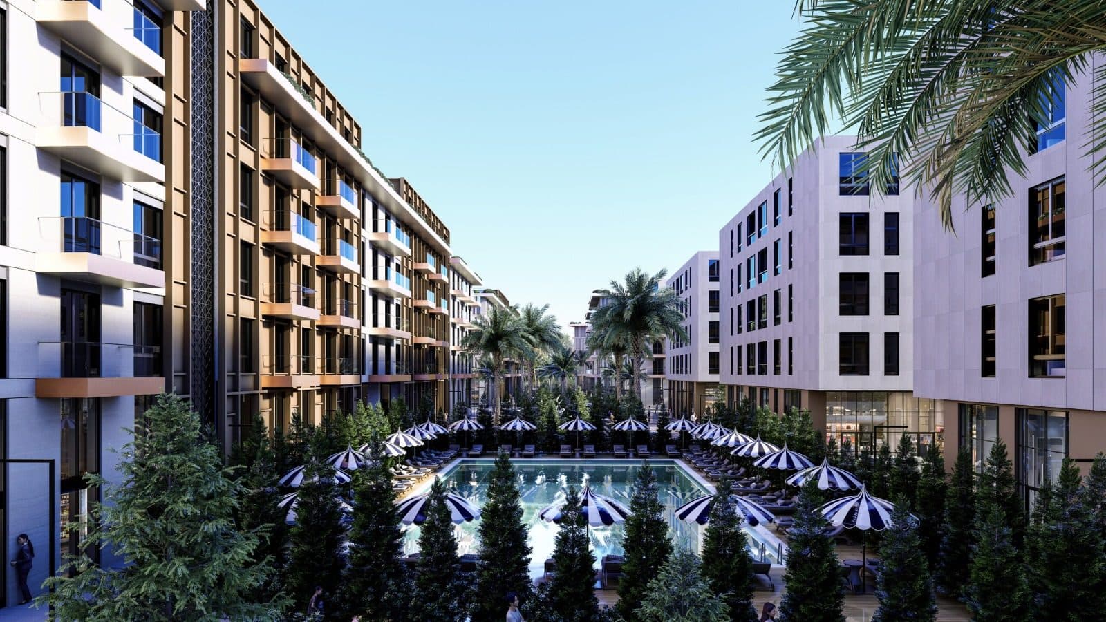 Shitet Apartament 1+1 tek Palm Residence, Qerret!