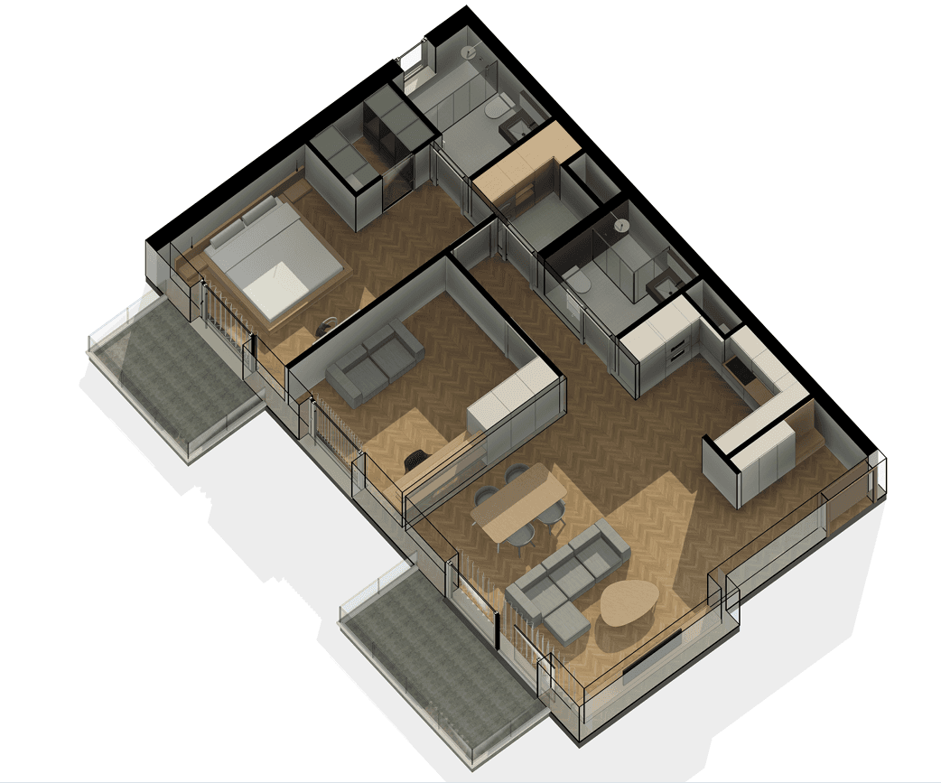 Apartament 2+1+2 me Post Parkimi - Kompleki Delijorgji!