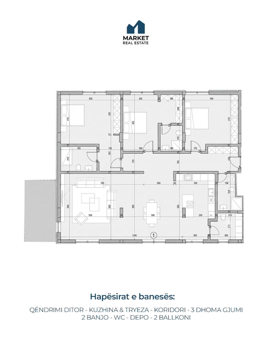Banesë në Shitje 211m² + 160m² Tarracë në Dragodan, Prishtinë 4