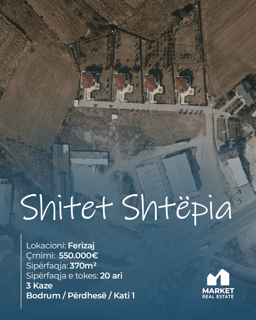 Shtëpi në Shitje me 20 Ari Tokë në Ferizaj 2