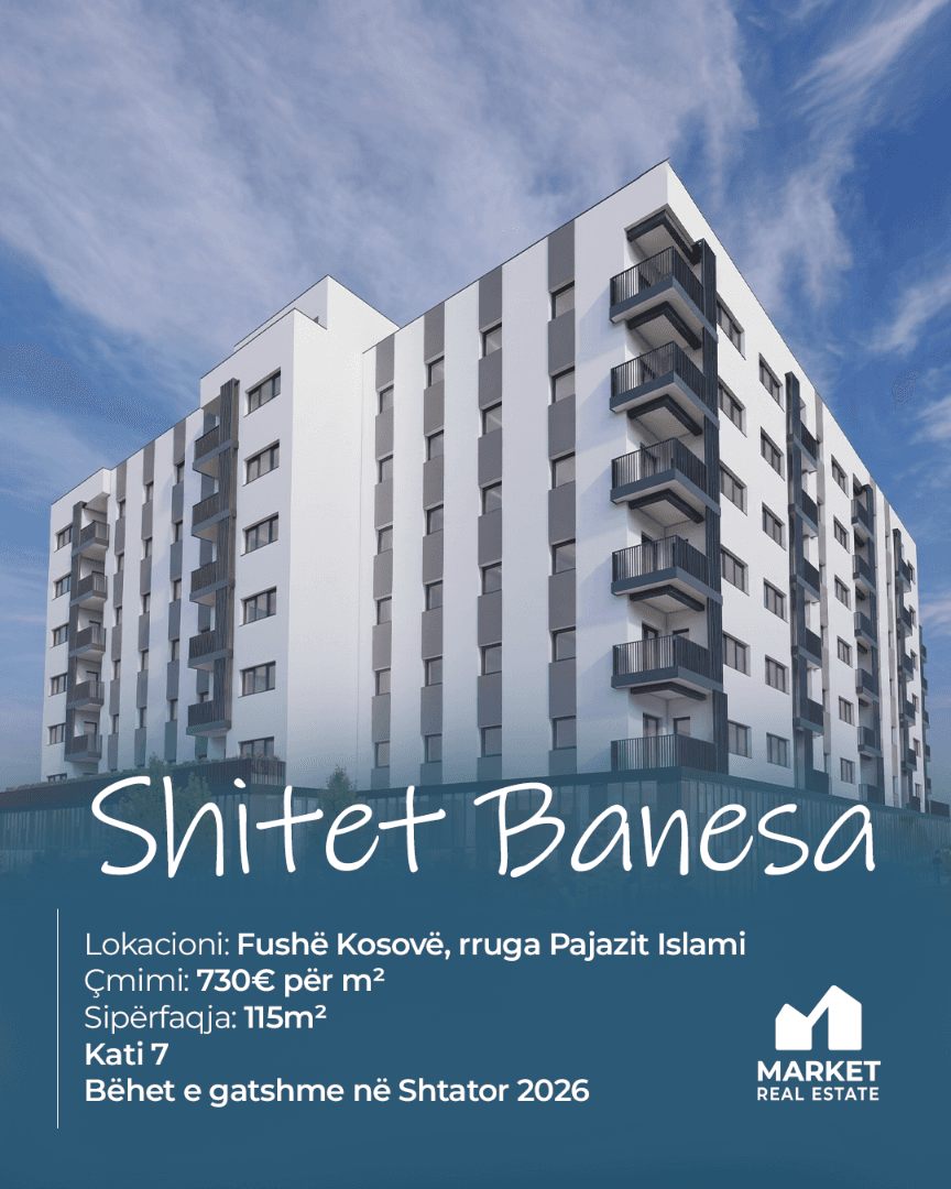 Banesë në Shitje 115m² në Fushë Kosovë Rruga Pajazit Islami 3