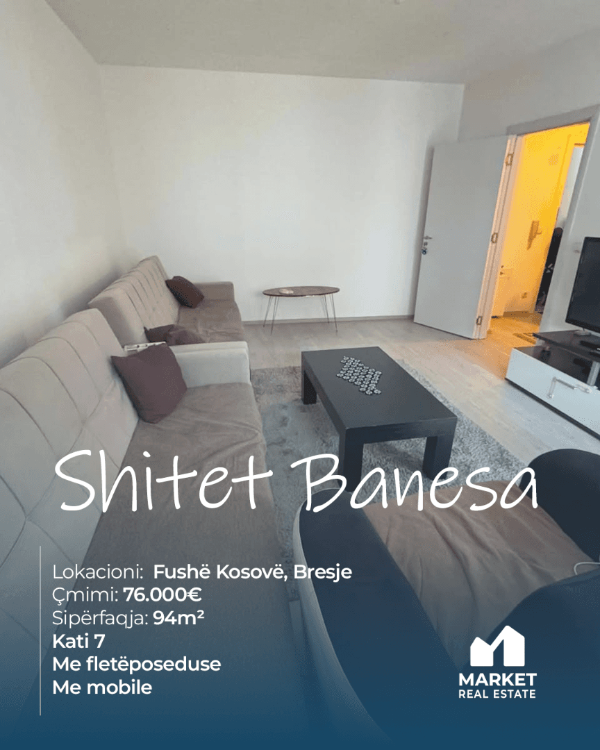 Banesë në Shitje 94m² në Bresje, Fushë Kosovë