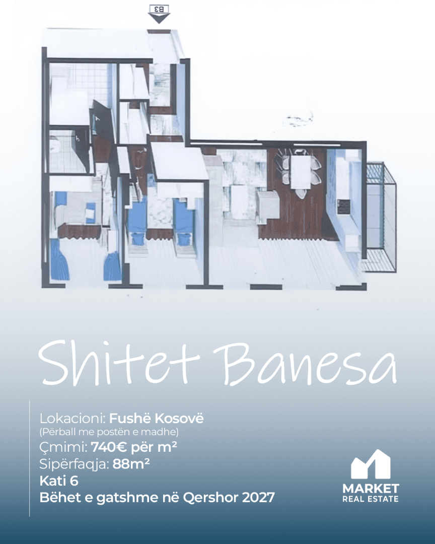 Banesë në Shitje 88m² në Fushë Kosovë 2