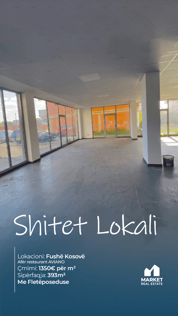 Lokal në Shitje 393m² në Fushë Kosovë
