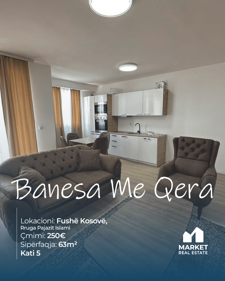 Banesë me Qera 63m² në Fushë Kosovë