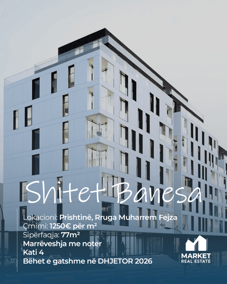 Banesë në Shitje 77m² në Rrugën Muharrem Fejza, Prishtinë
